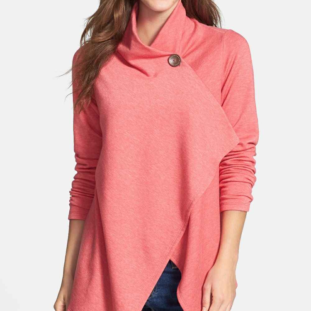 HP!! Bobeau Asymmetrical Wrap Cardigan MP